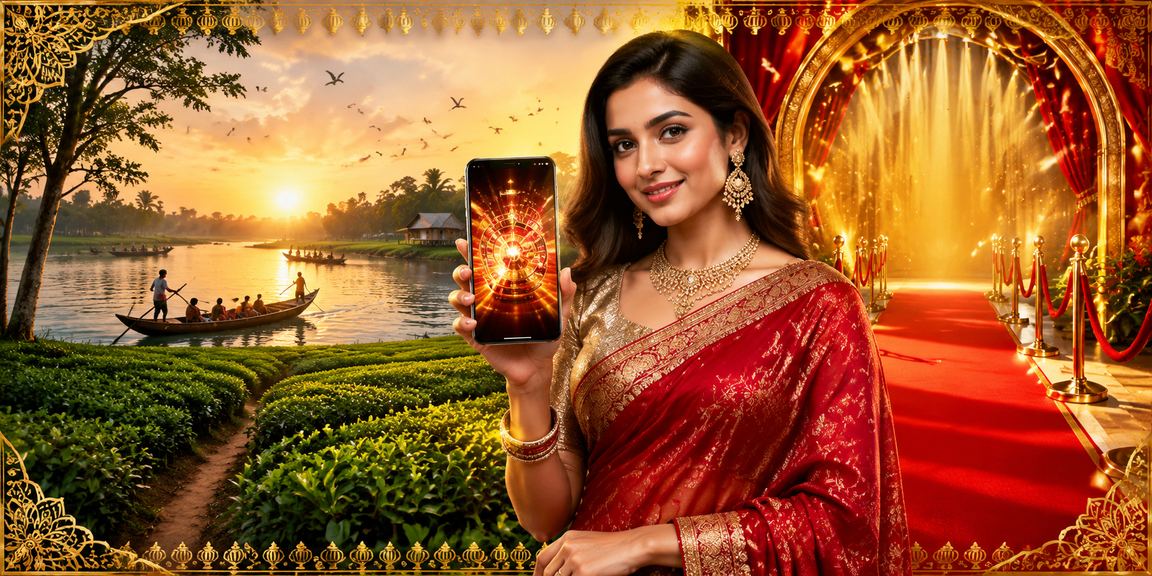 Using a casino app in a tea garden setting in Barisal