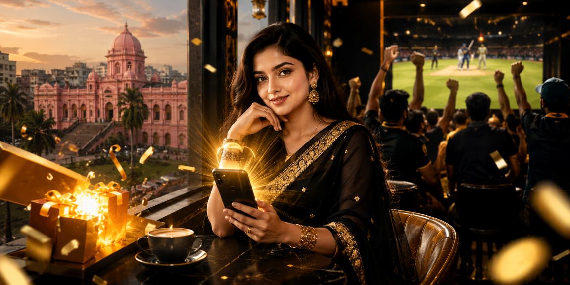 A Bangladeshi user enjoying cricket betting bonus offers in Dhaka