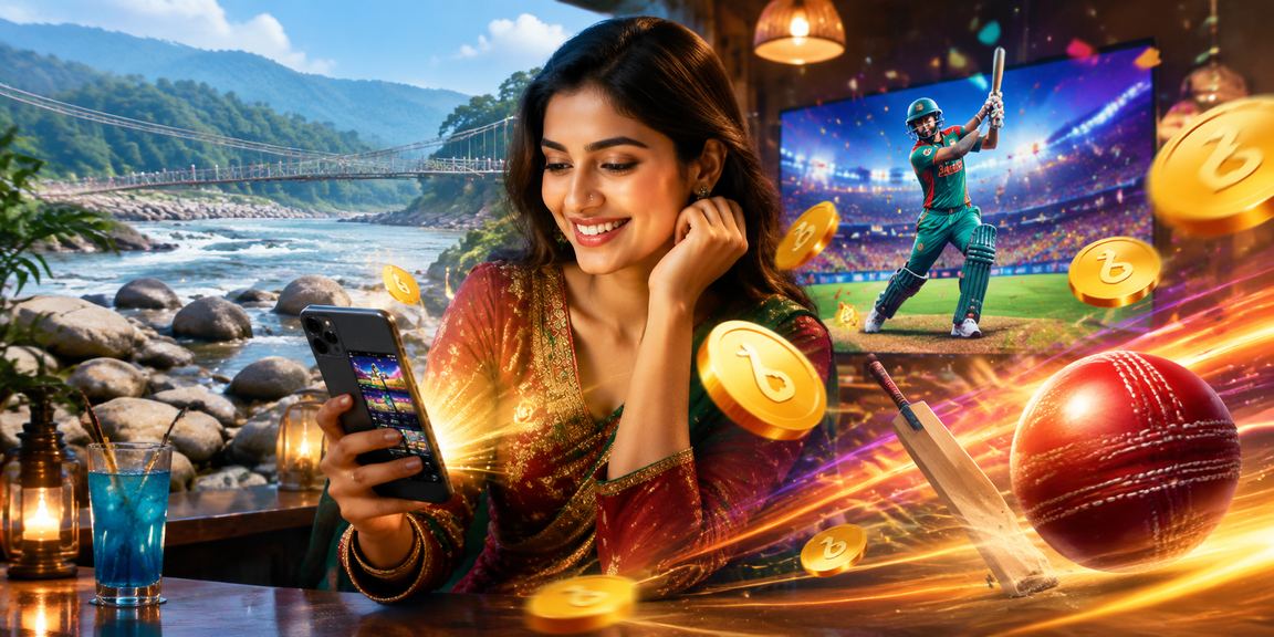 Celebrating a cricket betting win with BDT in hand in Sylhet