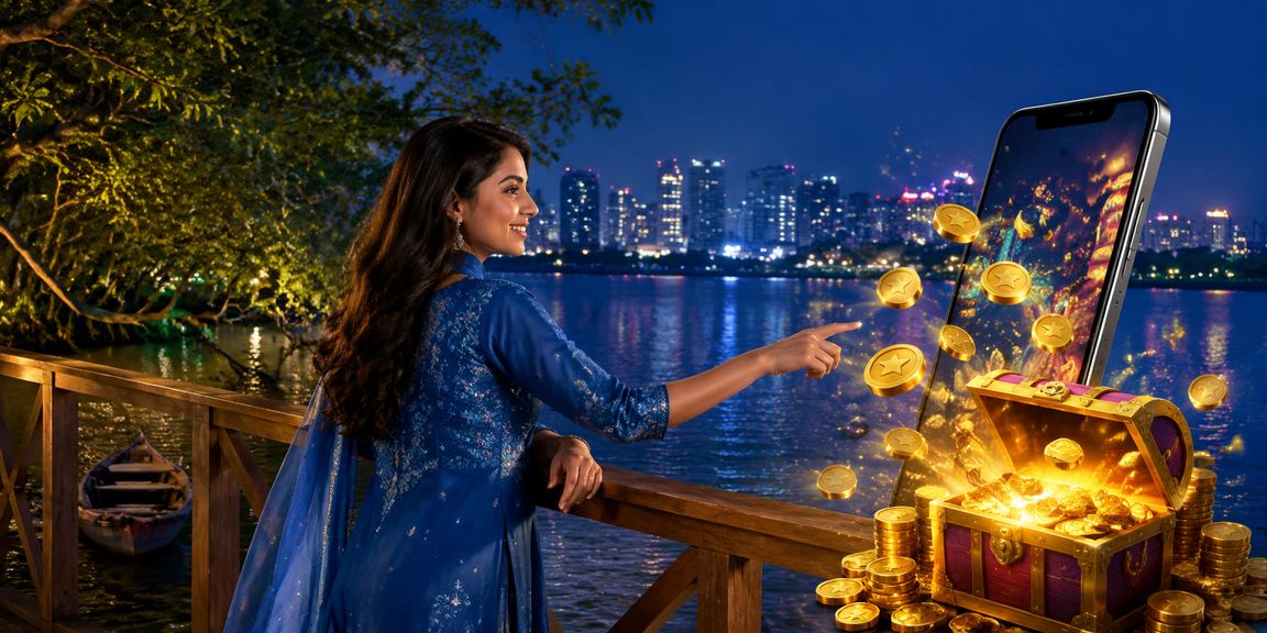 User playing casino games on mobile in Sylhet